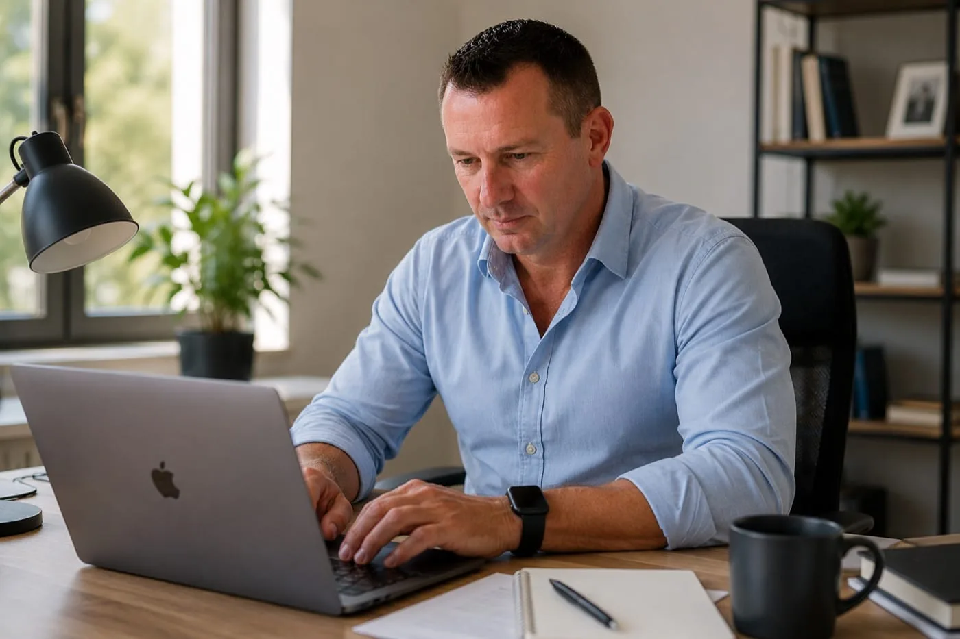 Nicolas Rousseau, consultant B2B food, en réunion de travail