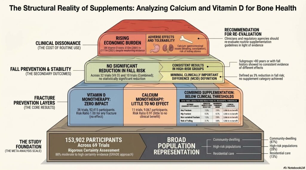 Calcium et vitamine D : la science dit non à la supplémentation universelle et oui à la nuance