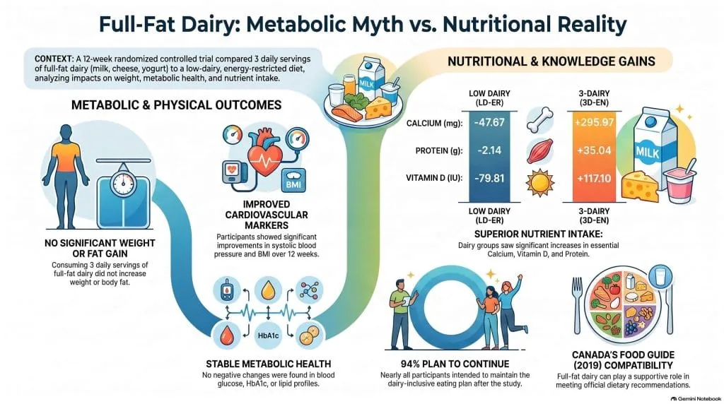 Produits laitiers entiers étudiés en recherche nutritionnelle
