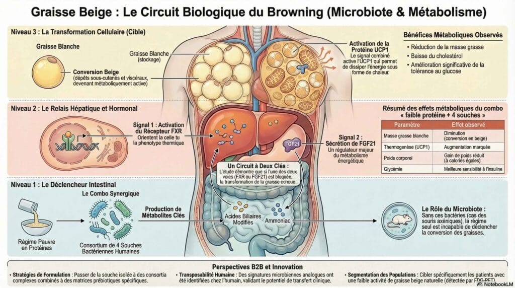 Beige fat and microbiota