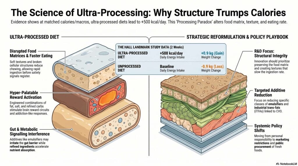 Aliment ultra-transformé: pourquoi la structure trompe les calories