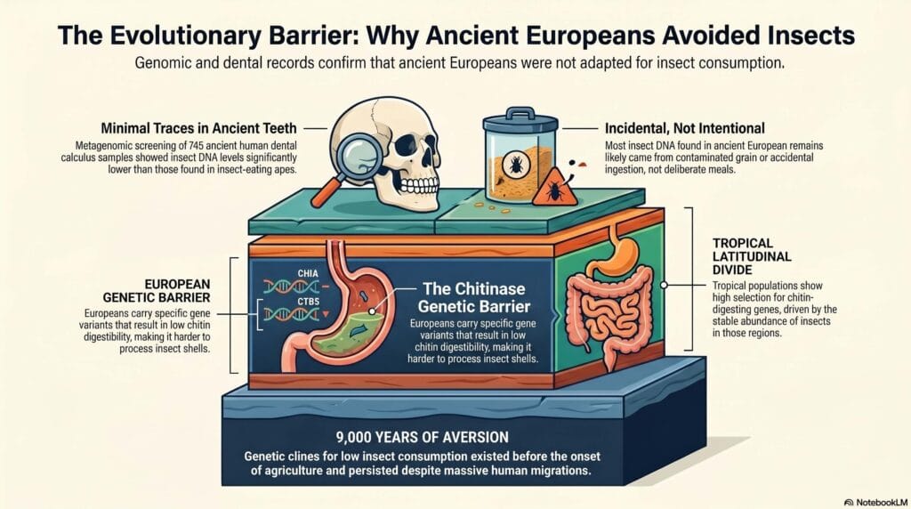 Europeans' disgust for insects is very old
